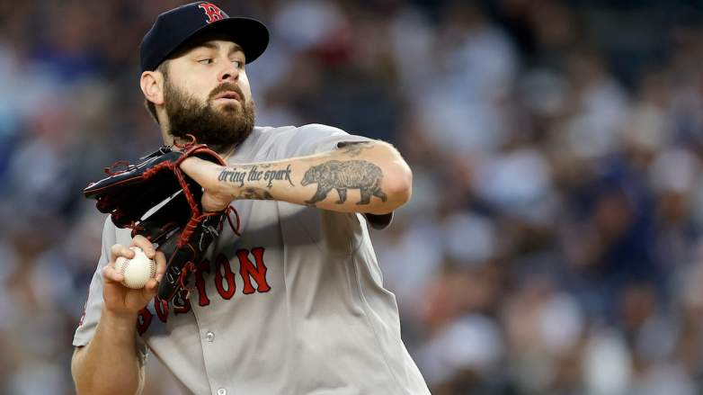 Lucas Giolito pitches during a Major League Baseball game.