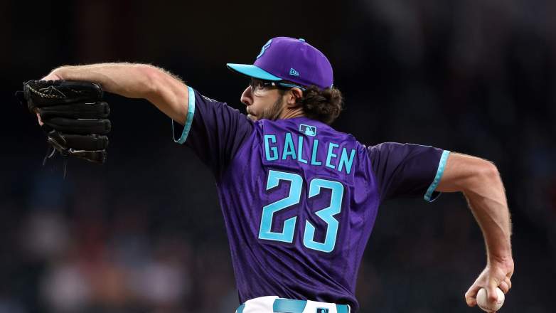 Arizona Diamondbacks starting pitcher Zac Gallen faces the Colorado Rockies at Chase Field.