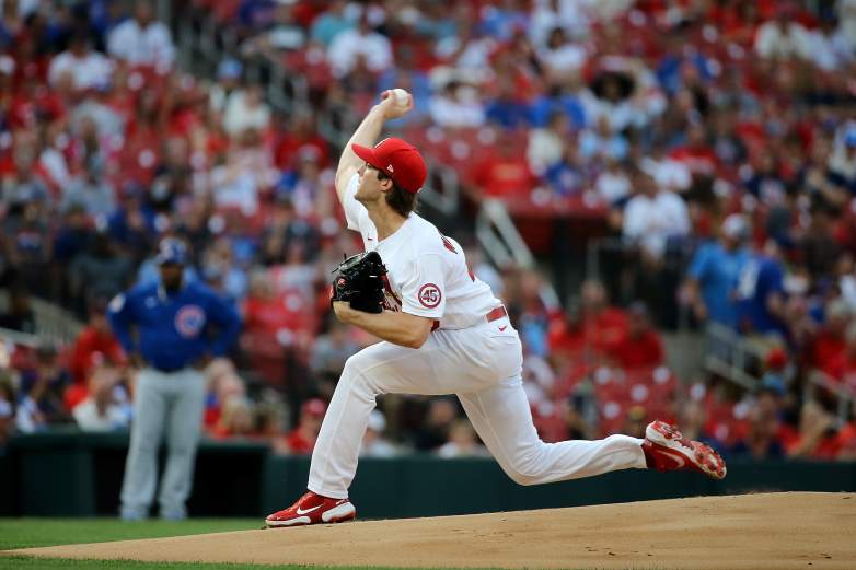 Jake Woodford, who just re-signed with the Cubs.