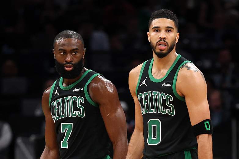 Boston Celtics Jayson Tatum Jaylen Brown Carmelo Anthony