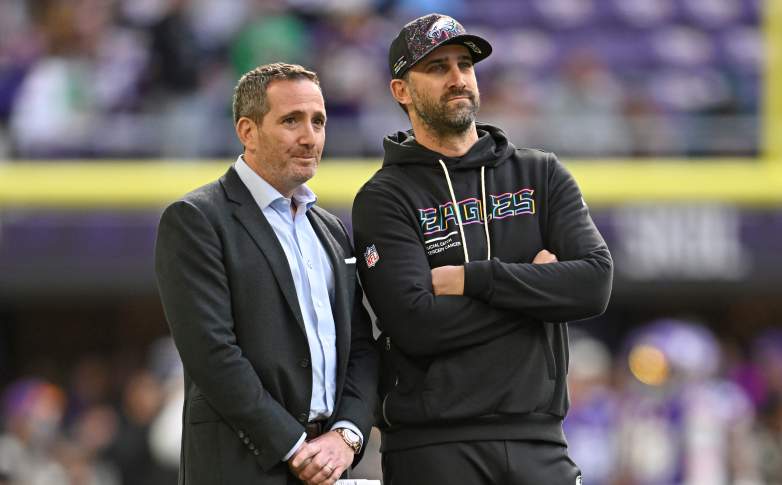 Philadelphia Eagles GM Howie Roseman and head coach Nick Sirianni