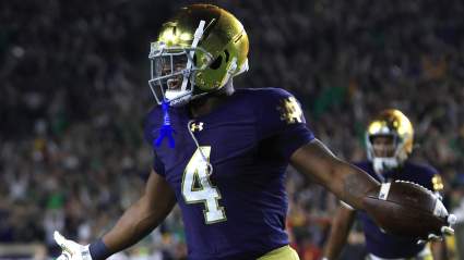 Giants’ John Harbaugh Reveals Thoughts on Notre Dame RB Jeremiyah Love