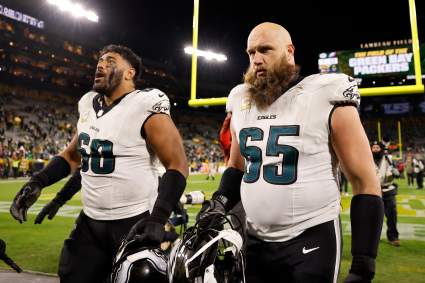 Eagles Star Lane Johnson Sends Strong Message on New OC Sean Mannion