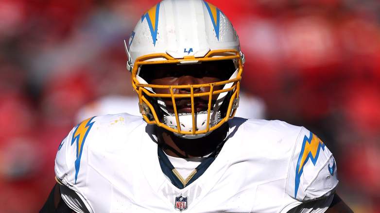 New Cleveland Browns signee Zion Johnson, who is slated to replace Joel Bitonio if he retires.