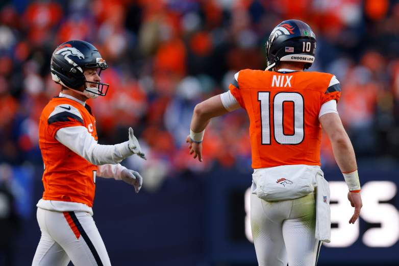 Bo Nix and Will Lutz