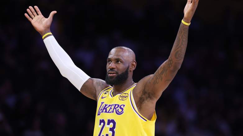 At age 41, LeBron James of the Los Angeles Lakers set the NBA all-time field goals made record, now at 15,838 buckets and counting. LeBron James field goals made record, LeBron James breaks NBA all-time field goals made record, LeBron passes Kareem all-time field goals made record, LeBron James scoring record, LeBron James passes Kareem Abdul-Jabbar field goal record, LeBron James untouchable NBA records, Lakers game, Los Angeles Lakers Denver Nuggets game stat, LeBron James Lakers, Lakers LeBron James