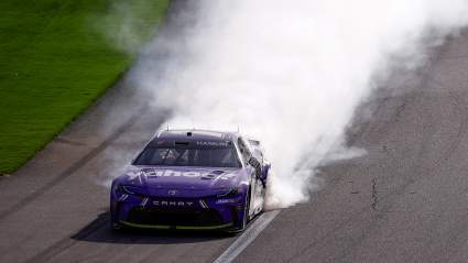 Denny Hamlin Overcomes Penalty to Win NASCAR Cup Series Race at Las Vegas