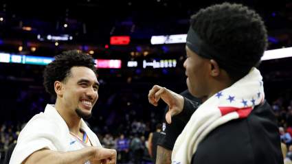 Jared McCain Reacts to Emotional Return vs. Sixers