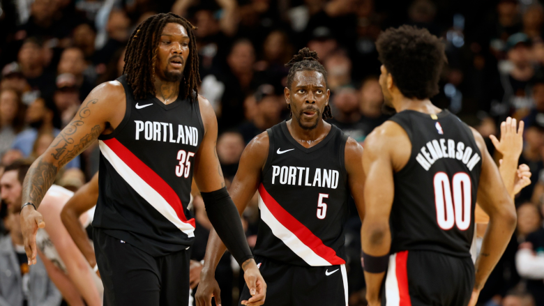Robert Williams III, Jrue Holiday and Scoot Henderson