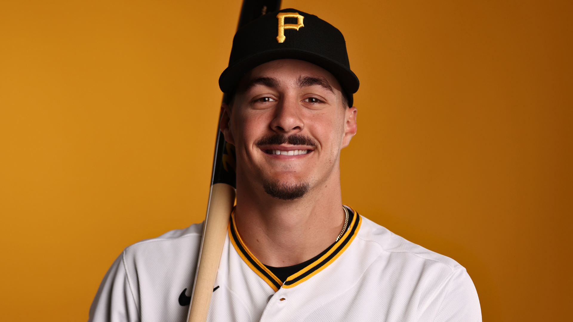 Konnor Griffin #75 of the Pittsburgh Pirates poses for a portrait during the 2026 Pittsburgh Pirates Photo Day at LECOM Park on February 18, 2026 in Bradenton, Florida. (Photo by Geoff Stellfox/Getty Images)