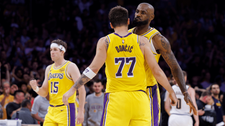 Los Angeles Lakers, Lakers news, Lakers injury report, Lakers injury news, LeBron James, JJ Redick, Luka Doncic, Austin Reaves, Lakers playoff scenarios, Lakers Nuggets playoff seeding, Rockets, Timberwolves, NBA Playoff seeding scenarios, NBA news, NBA regular season