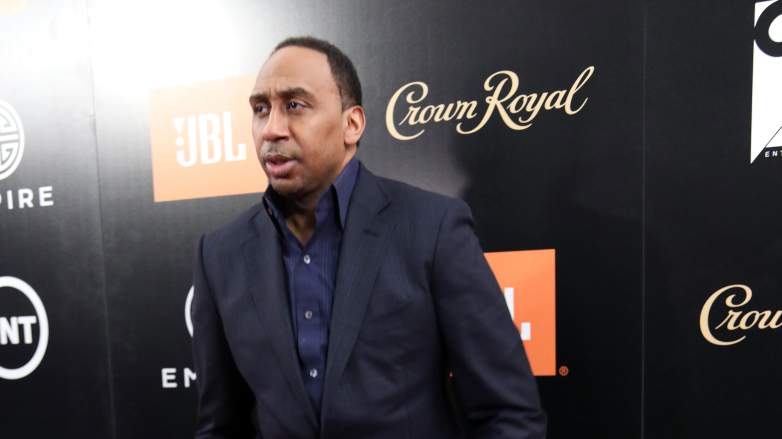 Stephen A. Smith speaking at NASCAR Hall of Fame event in Charlotte