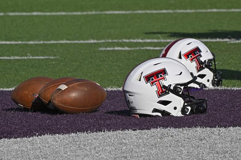 Texas Tech Red Raiders helmets