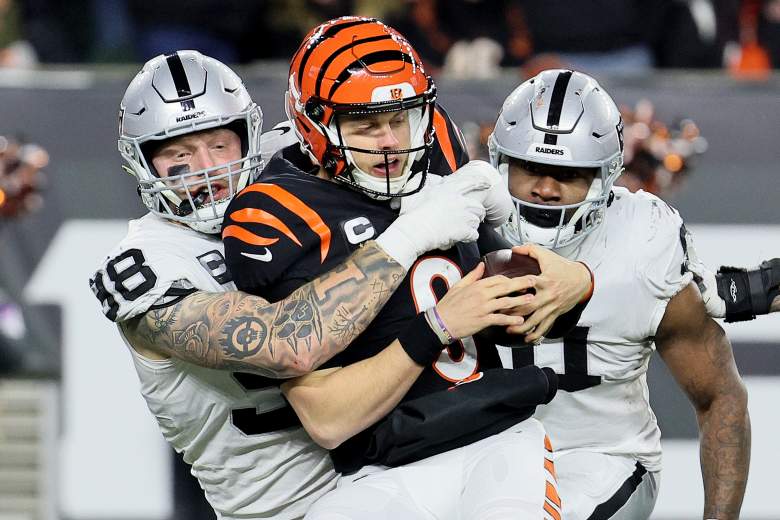Maxx Crosby Las Vegas Raiders Joe Burrow Cincinnati Bengals
