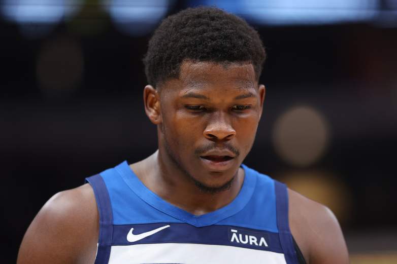 Minnesota Timberwolves star Anthony Edwards during an NBA game.