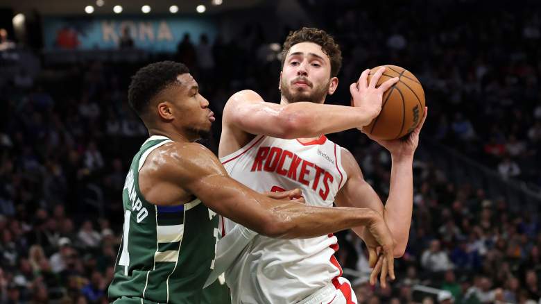 The Houston Rockets could make a blockbuster Giannis Antetokounmpo trade if they end up losing to the Los Angeles Lakers in the first round.