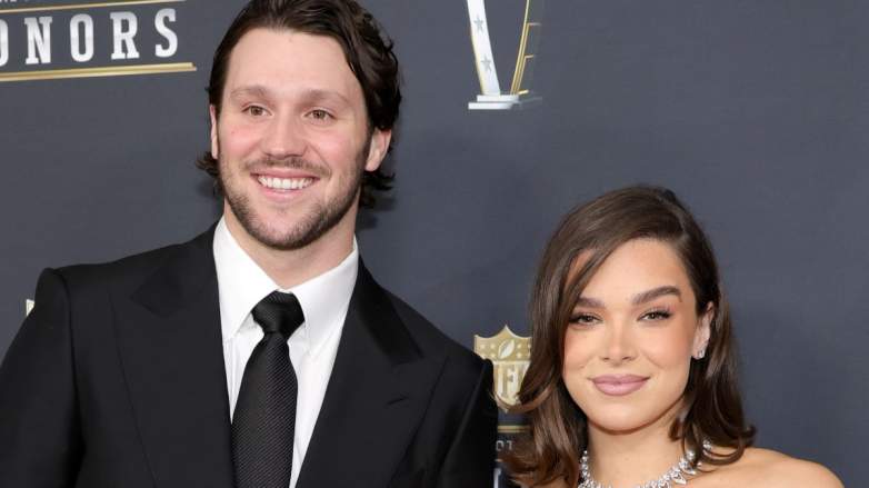 Josh Allen, Buffalo Bills quarterback, and Hailee Steinfeld.