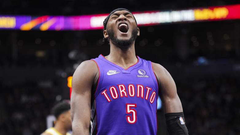 Immanuel Quickley ruled out for the remainder of the series after hamstring setback despite Raptors’ Game 3 win.