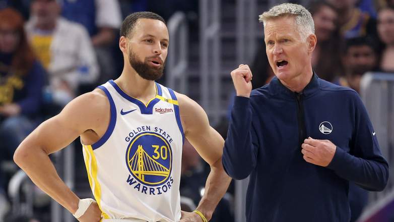 Steph Curry and Steve Kerr