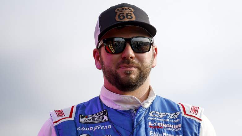 Chad Finchum walks during driver introductions at Nashville Superspeedway