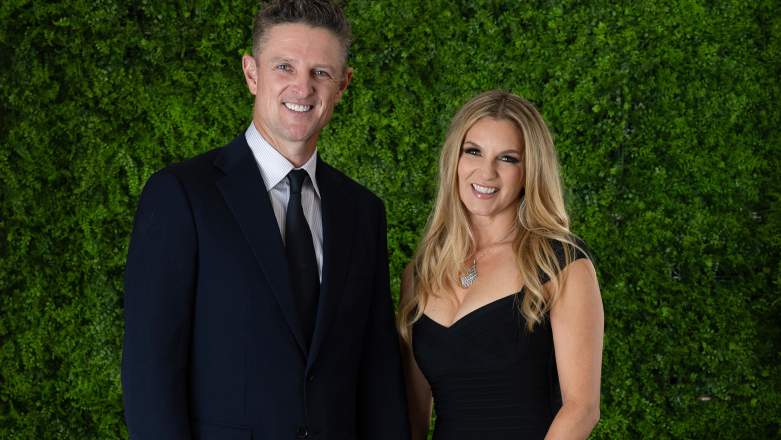 Justin Rose and his wife Kate Rose attend the Ryder Cup Teams’ Welcome Dinner in New York