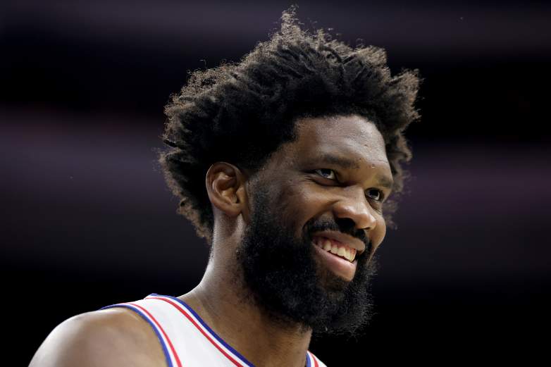 Philadelphia 76ers star Joel Embiid during an NBA game.