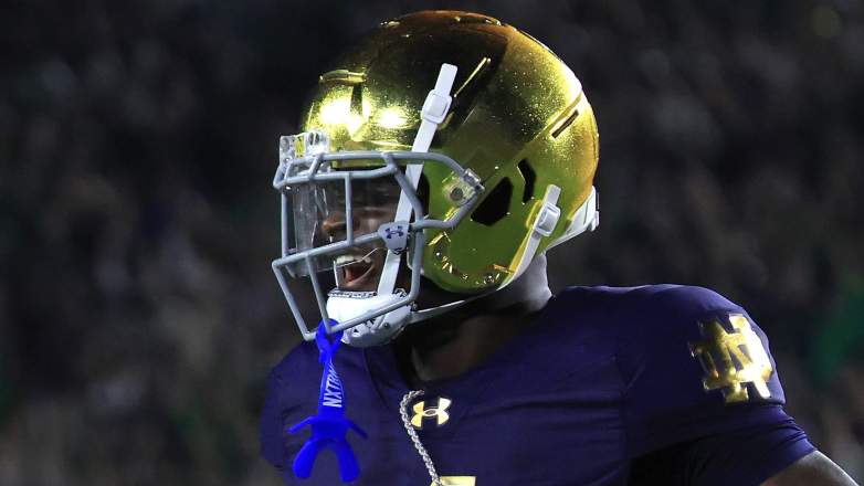 Jeremiyah Love running back University of Notre Dame