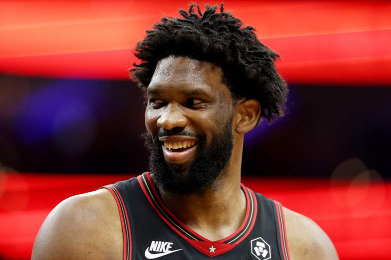 Philadelphia 76ers star Joel Embiid during an NBA game.