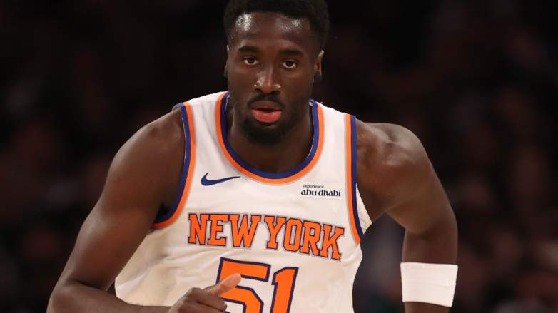 Mohamed Diawara #51 of the New York Knicks
