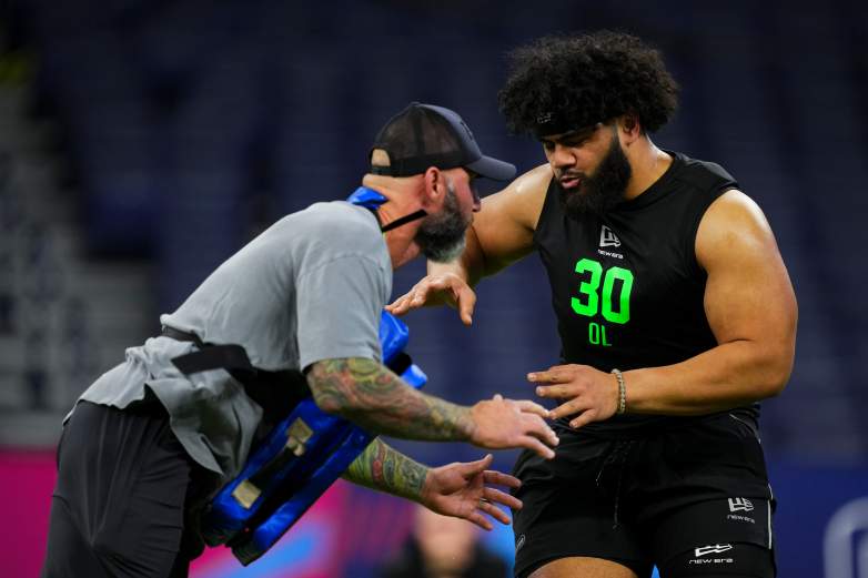 New Baltimore Ravens guard Olaivavega Ioane