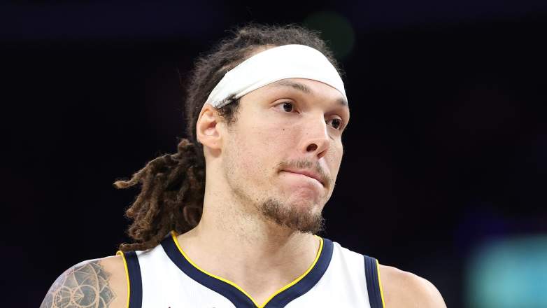 Denver Nuggets star Aaron Gordon during an NBA game.
