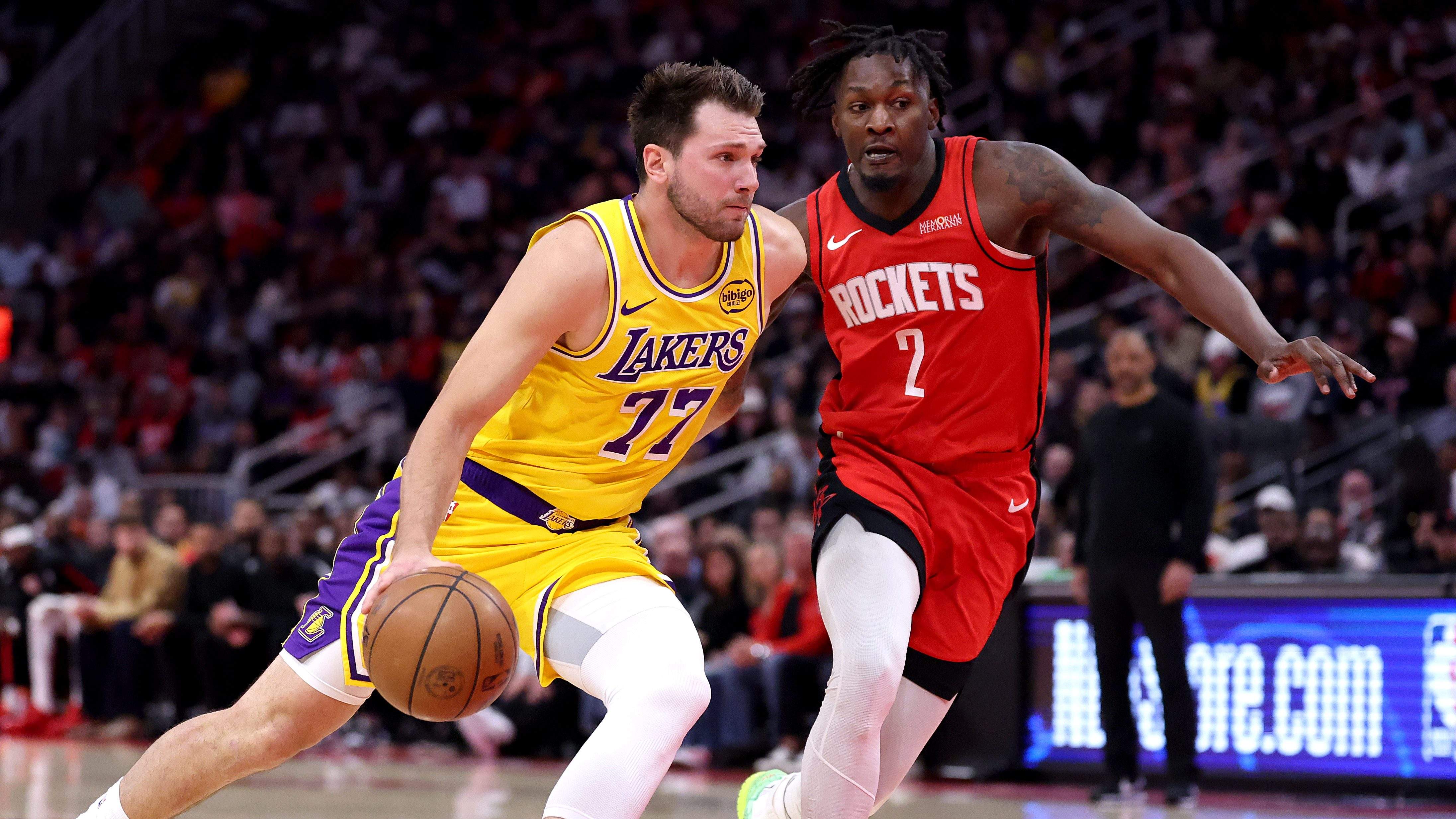 Dorian Finney-Smith, Luka Doncic, Los Angeles Lakers, Houston Rockets