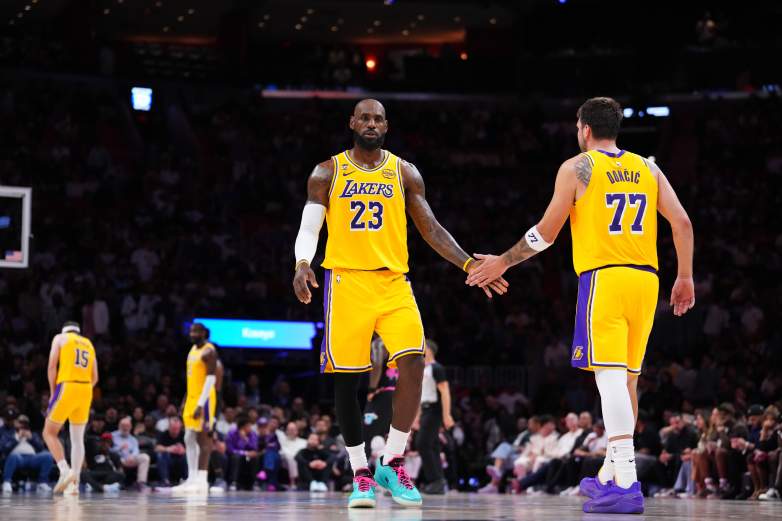 LeBron James and Luka Doncic