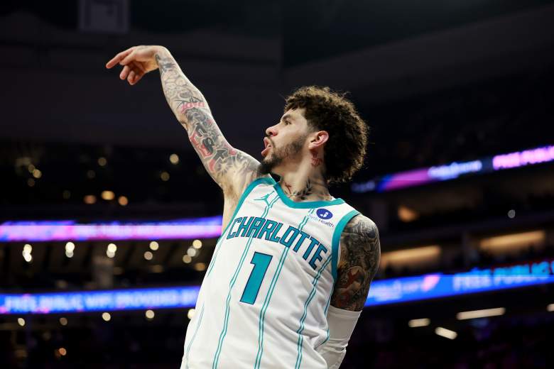 Charlotte Hornets star LaMelo Ball during an NBA game.