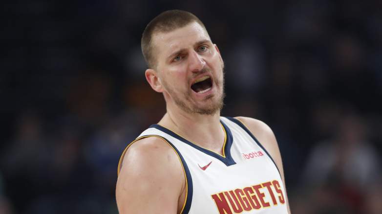 Nikola Jokic reacts as Nuggets manage minutes to reach 65-game eligibility before Spurs game
