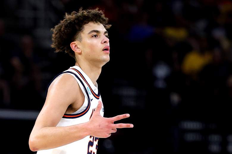 Illinois guard Keaton Wagler during a college basketball game.