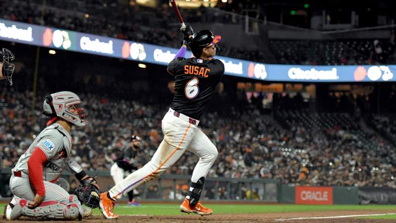 San Francisco Giants backup catcher Daniel Susac