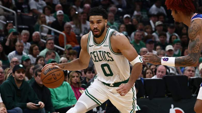 Jayson Tatum records, milestones, and NBA history, Boston Celtics vs Philadelphia 76ers Game 1 2026 NBA Playoffs