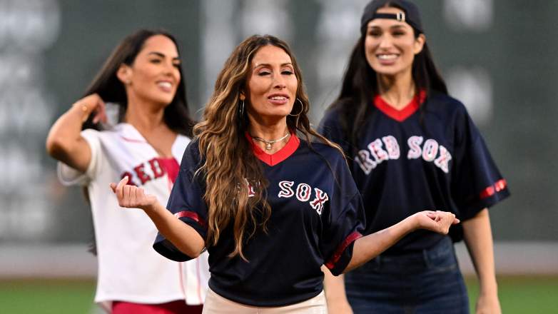 Alicia Carmody Real Housewives of Rhode Island first pitch Fenway Park Red Sox