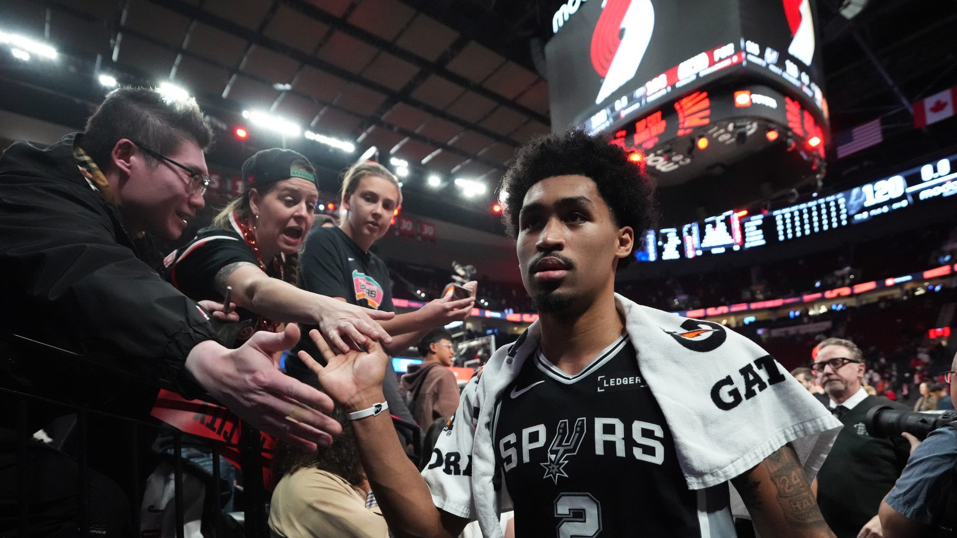 Dylan Harper, Spurs vs Blazers, San Antonio Spurs