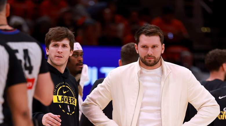 Head coach JJ Redick, Los Angeles Lakers, Luka Doncic injury return, Austin Reaves injury return, Lakers vs Rockets Game 4 loss