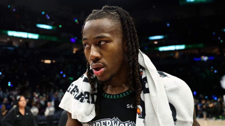 Ayo Dosunmu reacts after a Timberwolves playoff game amid injury update before Game 6 vs Nuggets