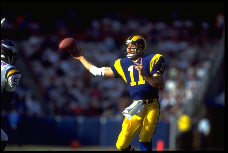 Rams former quarterback Jim Everett comments about 2026 Ty Simpson draft pick.