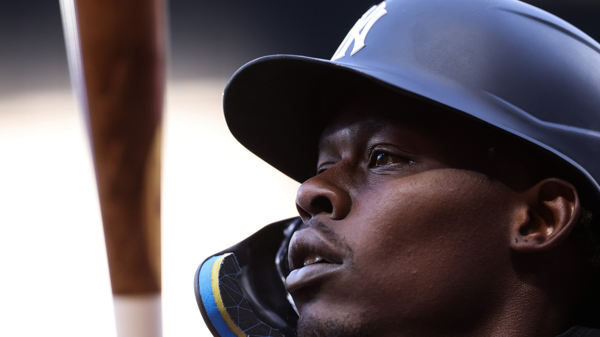 Jazz Chisholm Jr. #13 of the New York Yankees at bat against the Seattle Mariners at T-Mobile Park on March 31, 2026 in Seattle, Washington. (Photo by Steph Chambers/Getty Images)