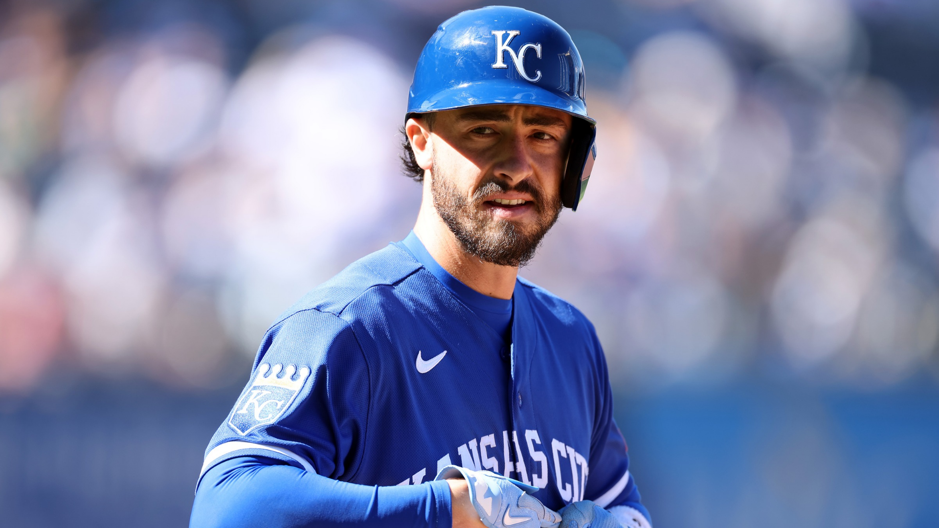Jonathan India #6 of the Kansas City Royals in action during the game against the Milwaukee Brewers at Kauffman Stadium on April 05, 2026 in Kansas City, Missouri. (Photo by Jamie Squire/Getty Images)