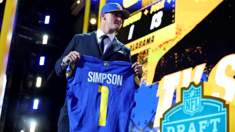 Los Angeles Rams quarterback Ty Simpson