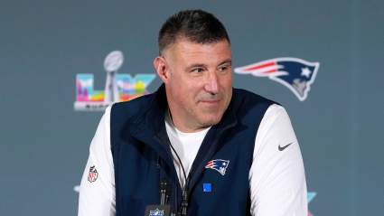 Mike Vrabel Takes Photos With Fans at NFL Draft Party as Affair Rumors Continue