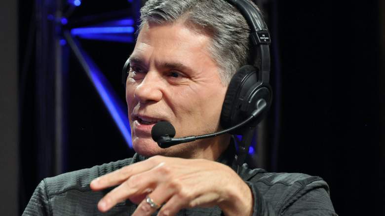 Mike Florio speaks on a radio show amid his questions about Mike Vrabel.