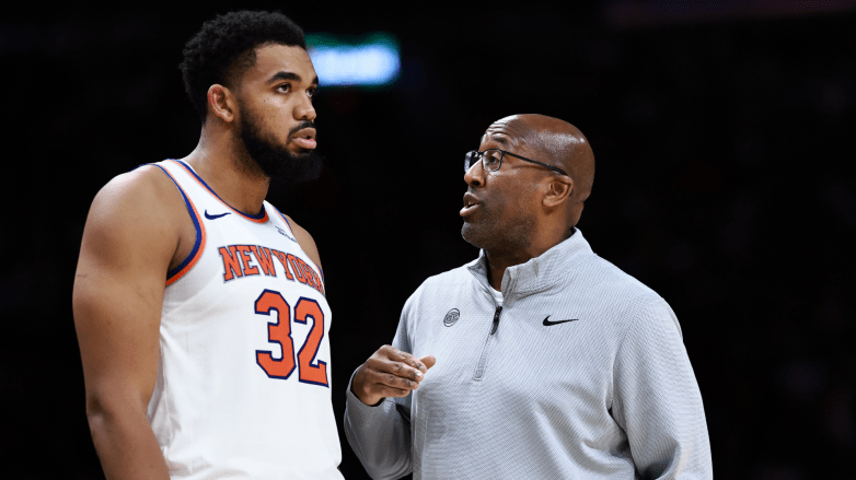 Karl-Anthony Towns and Mike Brown