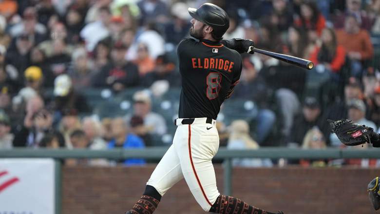 San Francisco Giants designated hitter Bryce Eldridge